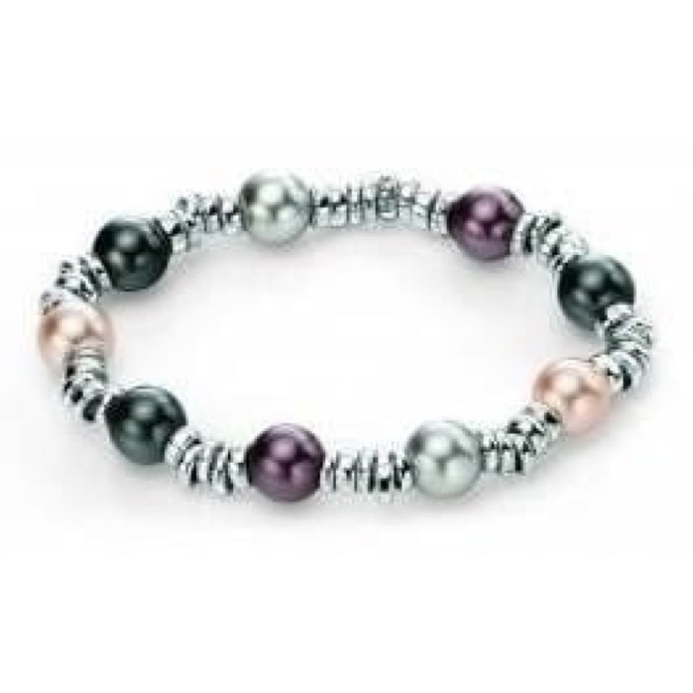 Silver Multi Pearl Bracelet