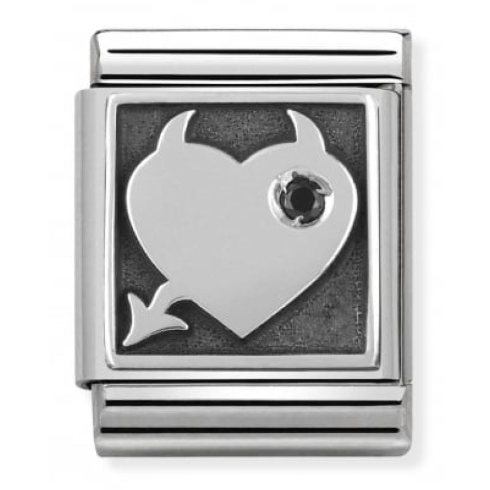 Big Oxidised Devil Heart Link