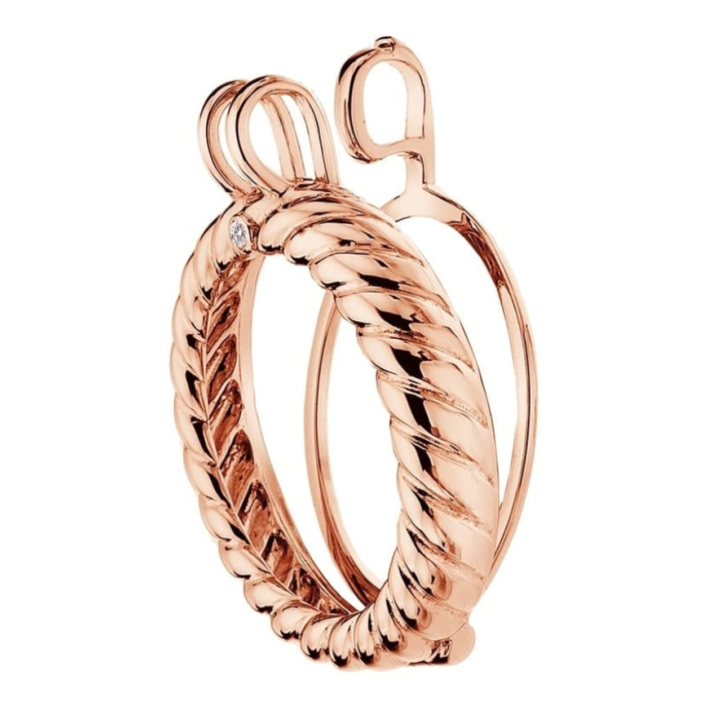 Sorrento Rose Gold Plate Keeper 25mm