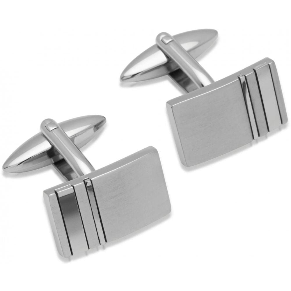 Stainless Steel Cufflink - Matt/Polished