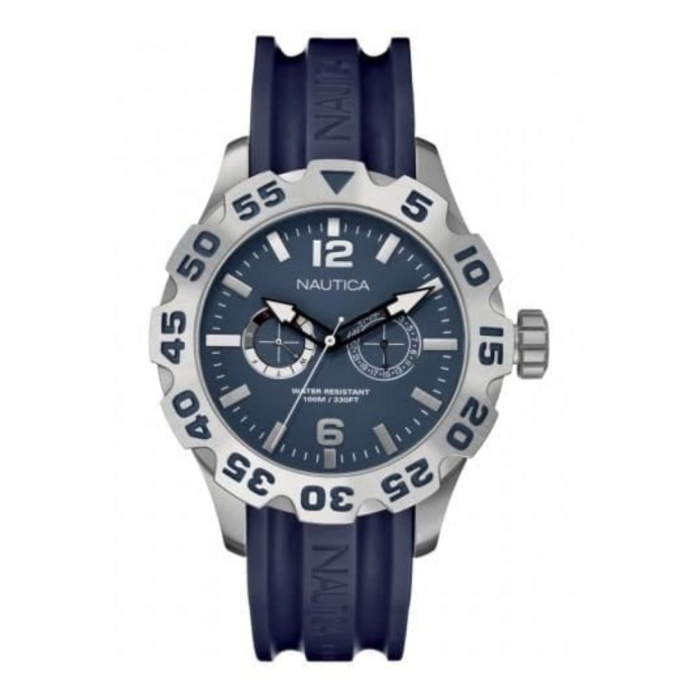 Gents BFD Blue Rubber Multifunctional Watch