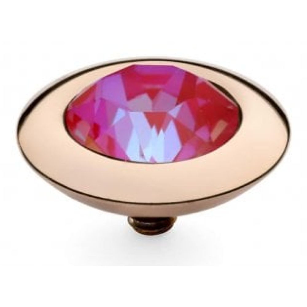 Royal Red Delite Crystal Interchangeable Top Tondo (Rg/P)