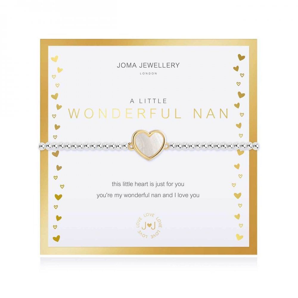 Beautifully Boxed A Littles |Wonderful Nan | Silver | Bracelet | 17.5cm Stretch