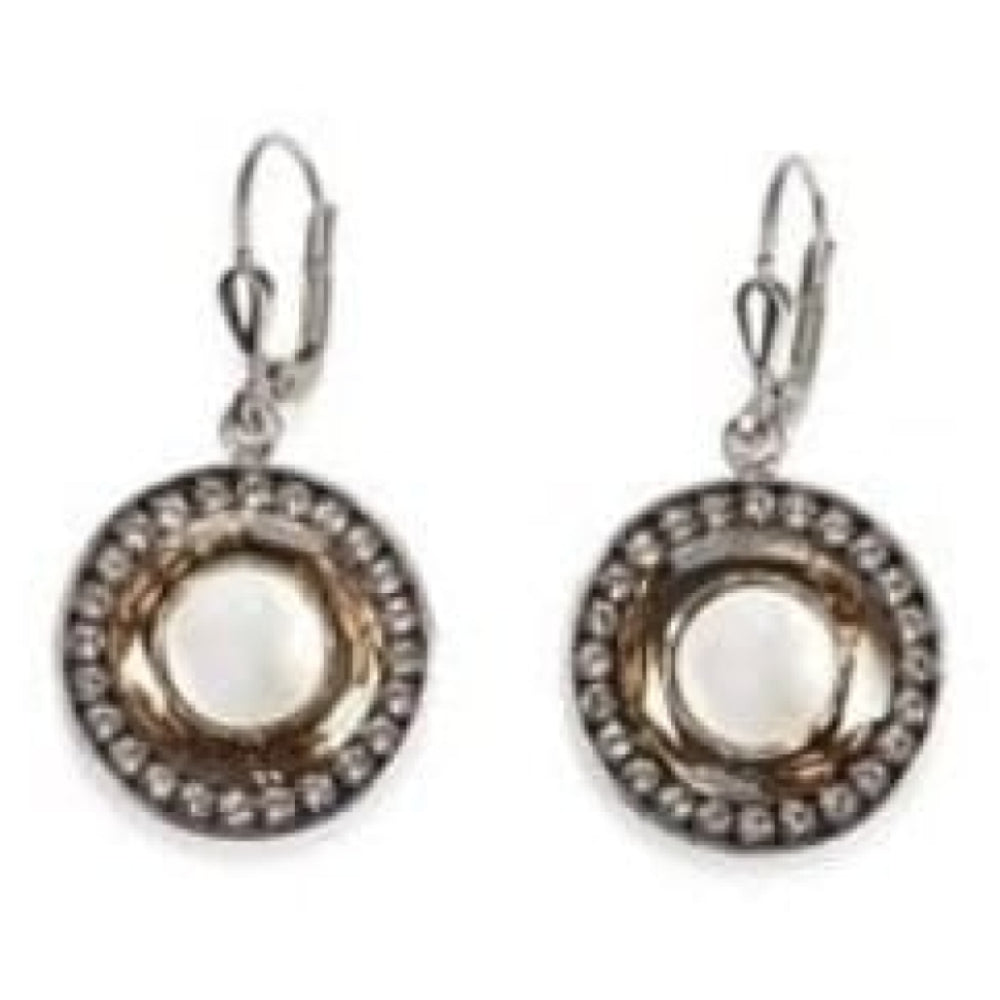 Ladies MOP & Swarovski Elements Earrings