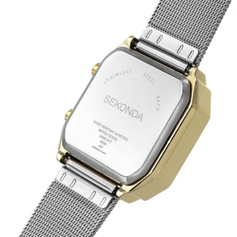Gold Plated Ladies Digital Watch