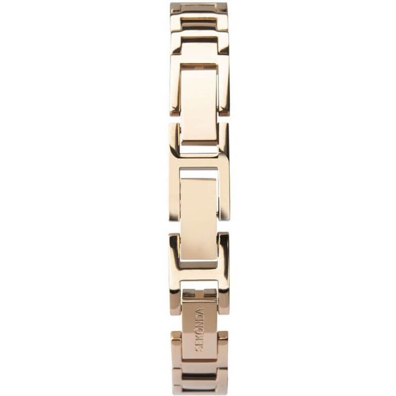 Rose Gold Coloured Crystal Bracelet Ladies Watch