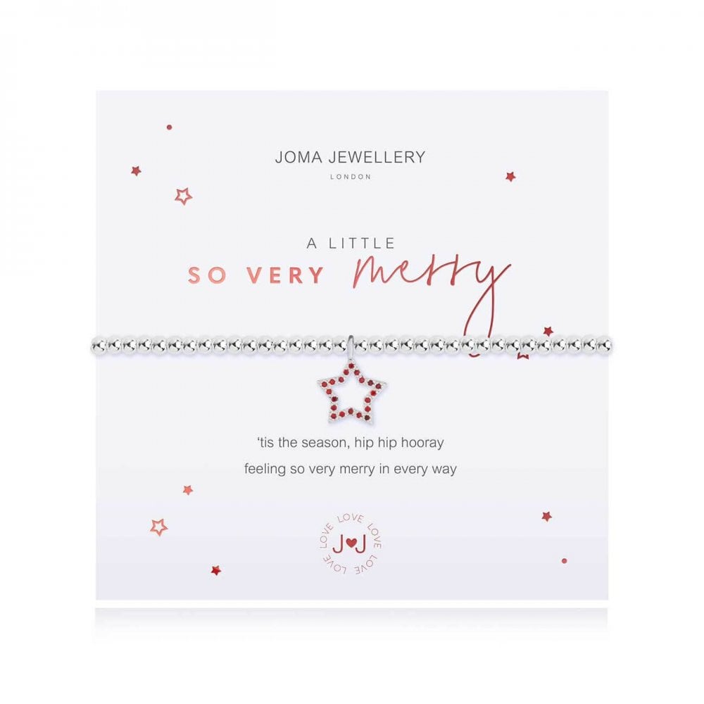 A Little | So Very Merry | Silver | Bracelet | 17.5cm Stretch