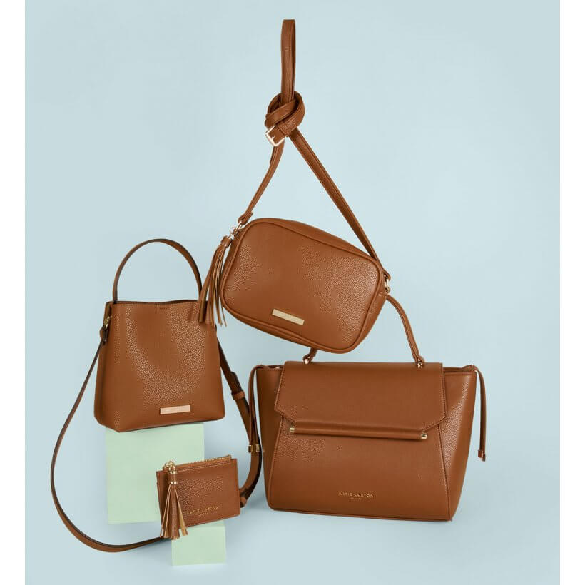 Ava Top Handle Bag | Cognac