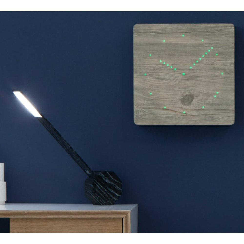 Ash Analogue Click Clock