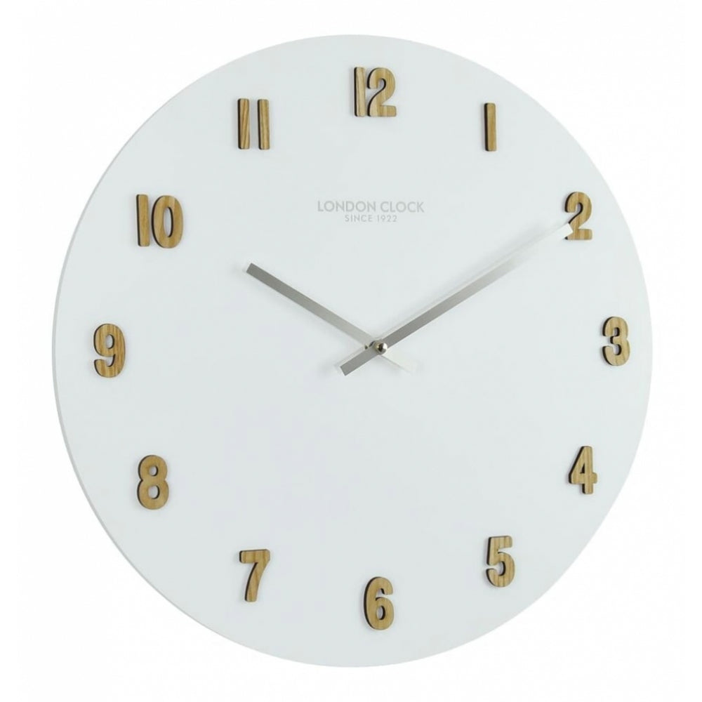 Varme White Resin Wall Clock