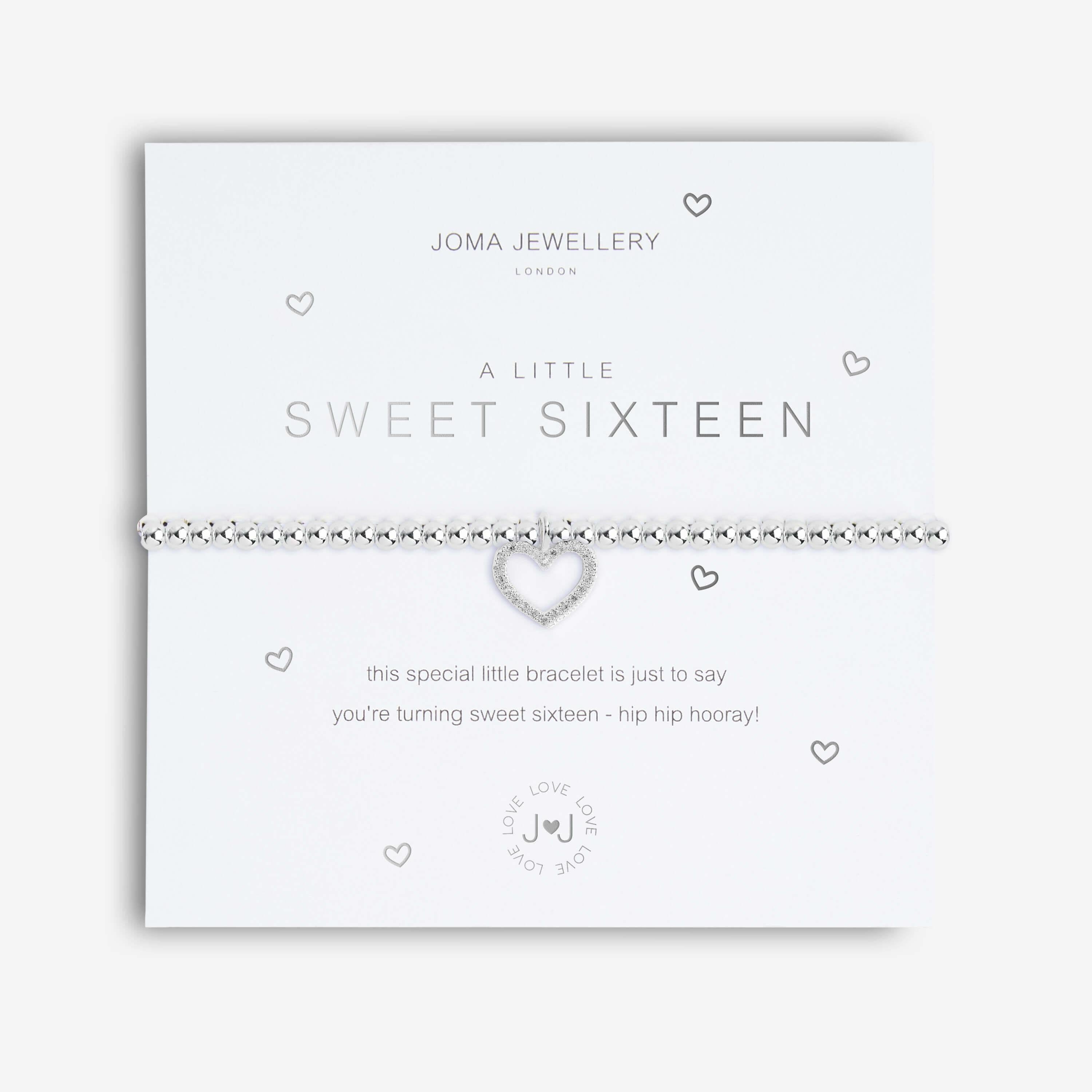 A Little | Sweet Sixteen | Silver | Bracelet | 17.5cm Stretch