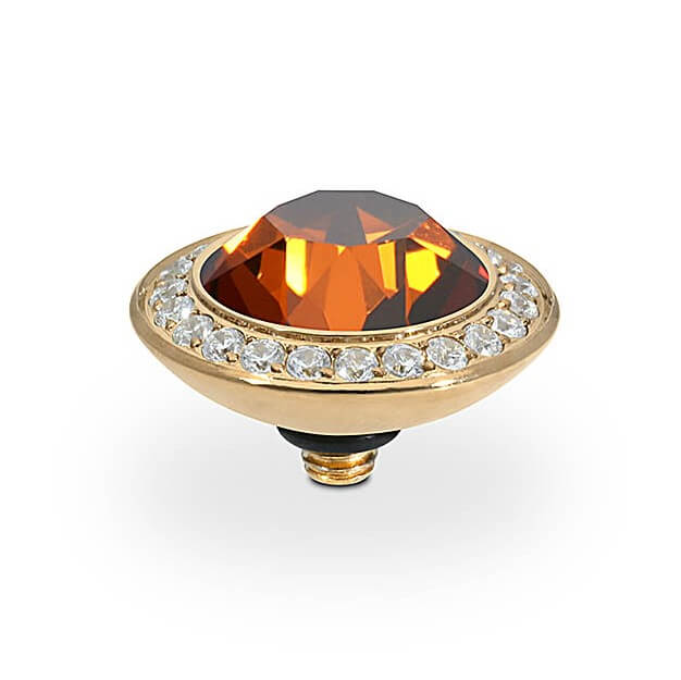 Interc Tondo Deluxe YG Smoked Amber 13mm Top