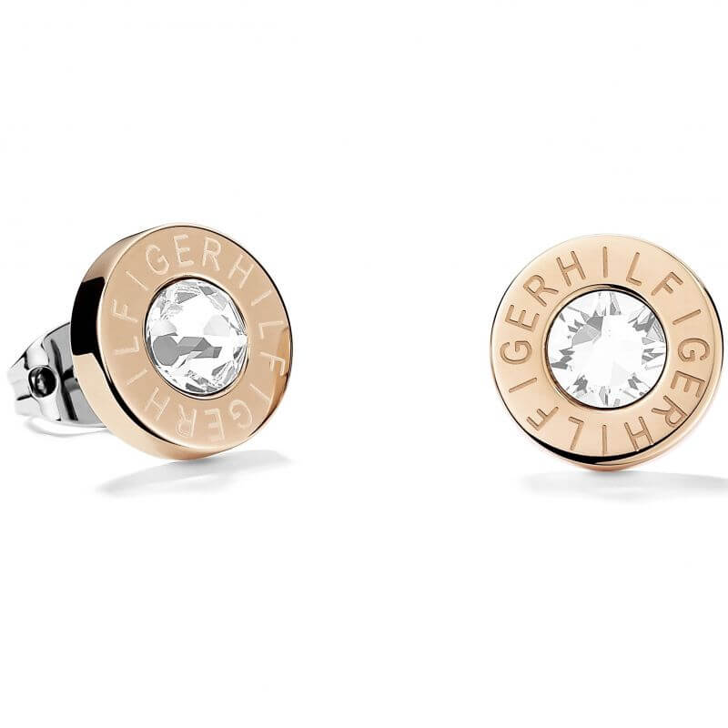 Fine Core Rose Gold Plated Stud Earrings