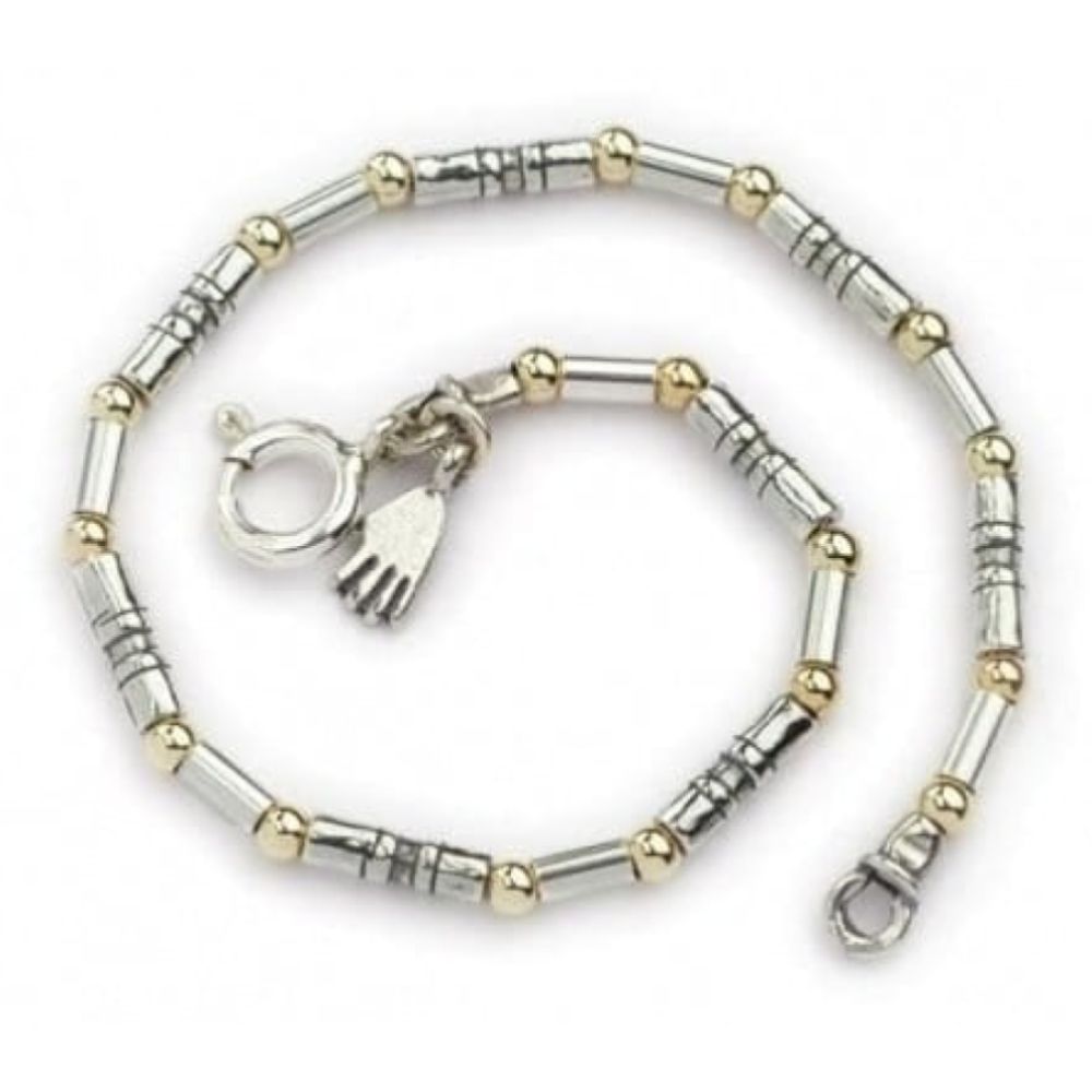 Ladies Handmade Silver & Gold Bracelet