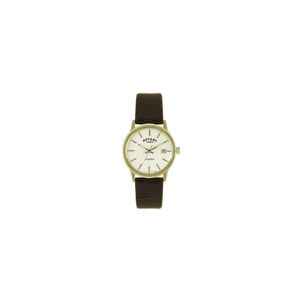 Gents Avenger Watch With Brown Leather Strap