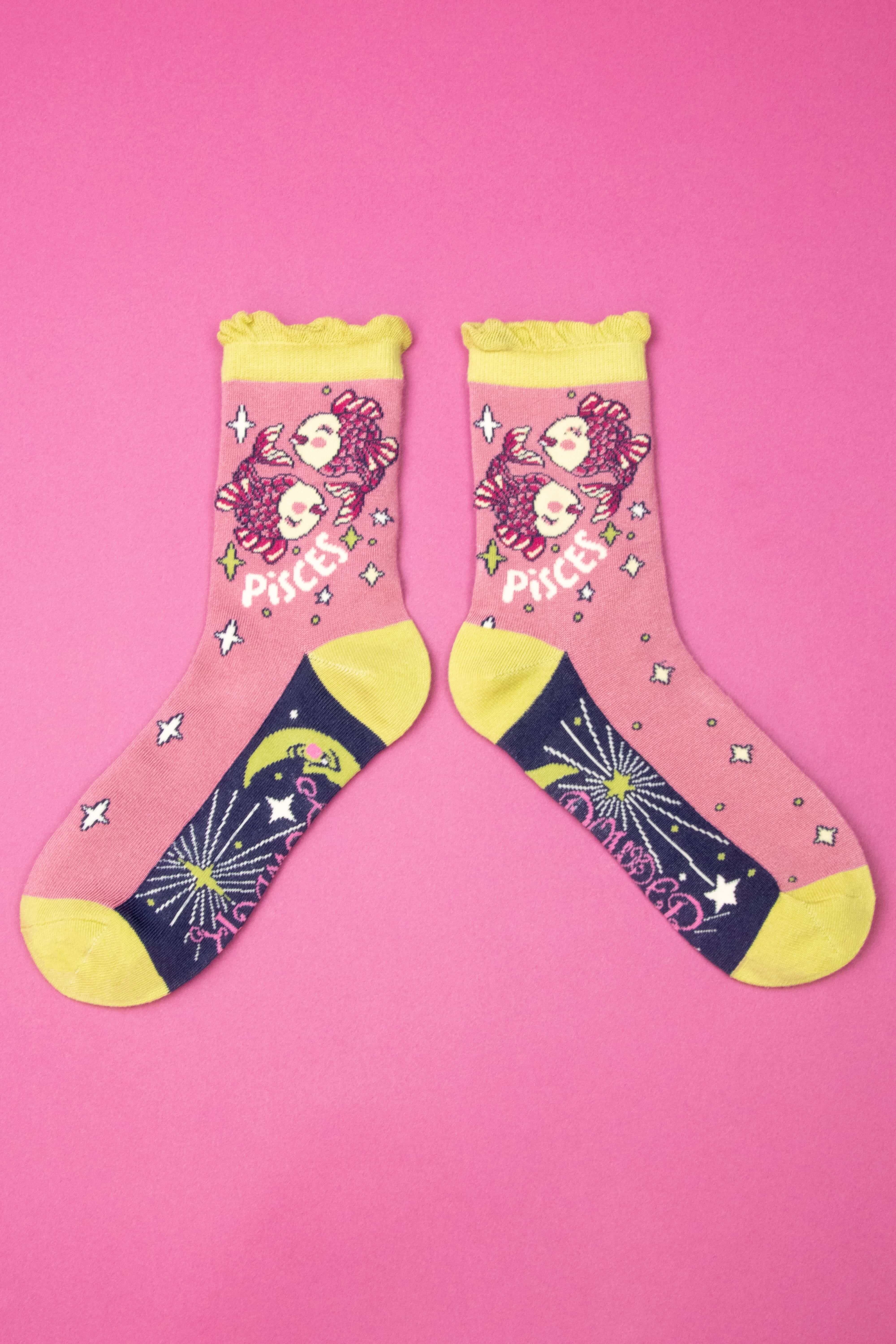 Zodiac Ankle Socks Pisces (19th Feb - 20th Mar)