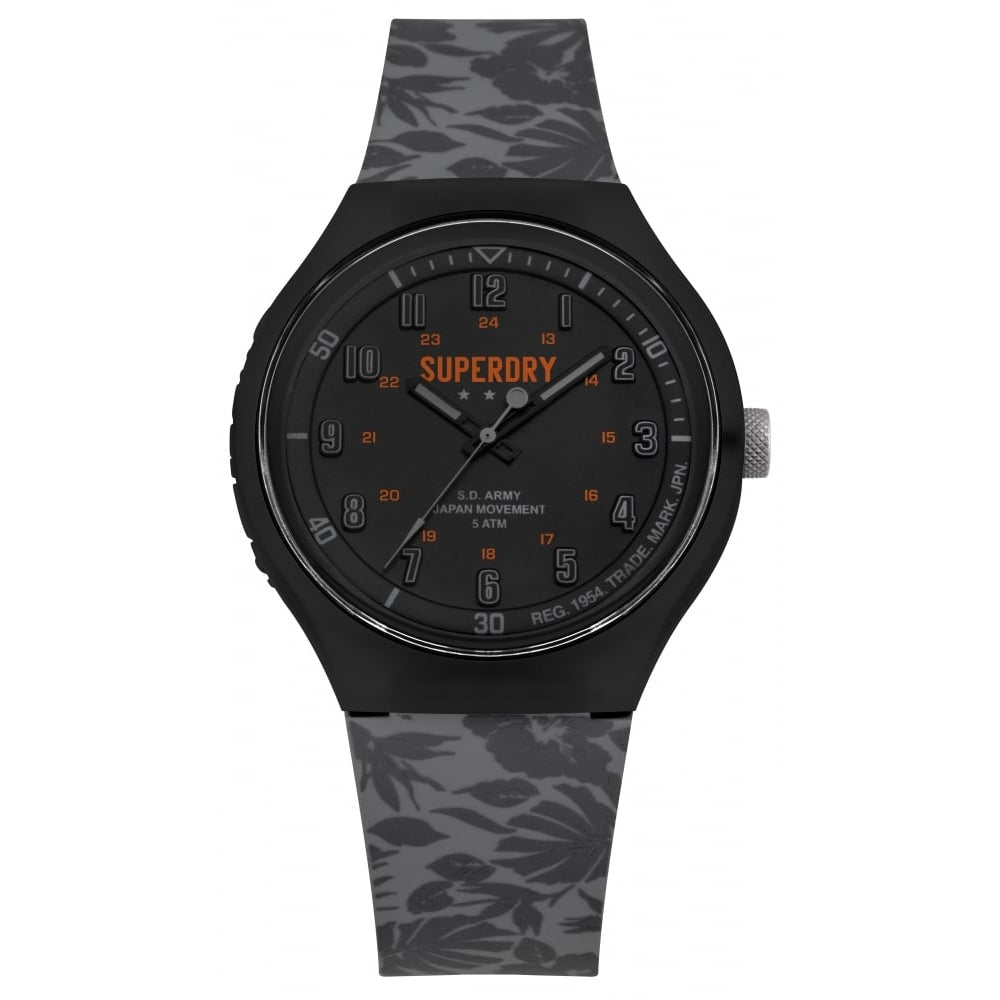 Urban Tropic Camo Black Dial With Grey Strap