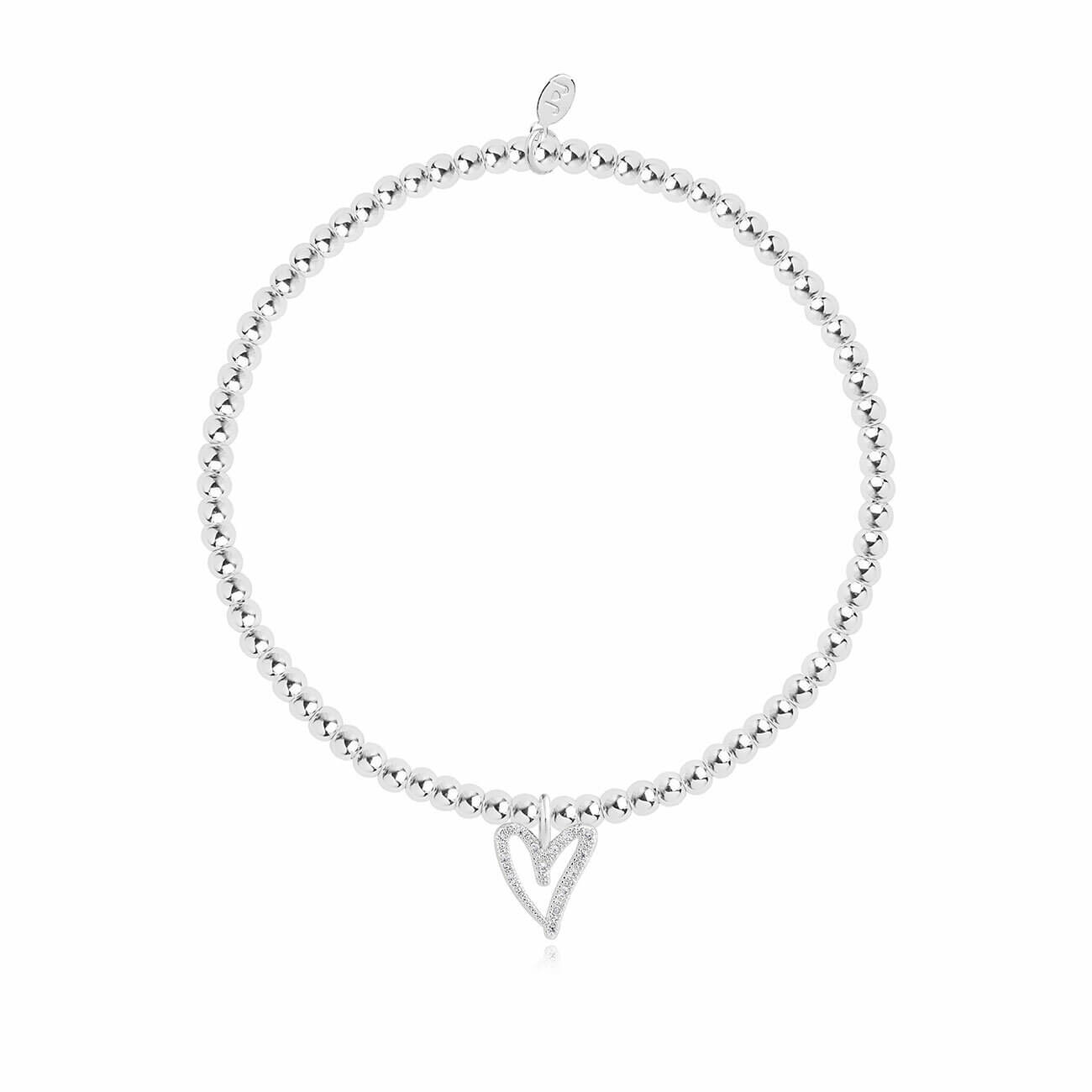 A Little | Enjoy The Little Things | Silver | Bracelet | 17.5cm Stretch