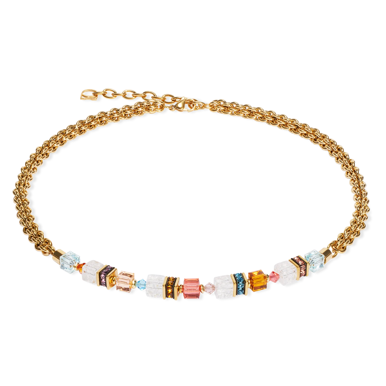 GeoCUBE Fusion Summer Gold- Sunset Necklace