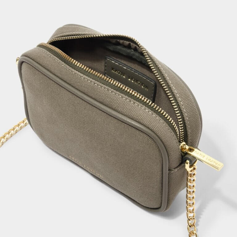 Amalfi Canvas Millie Crossbody Bag Khaki
