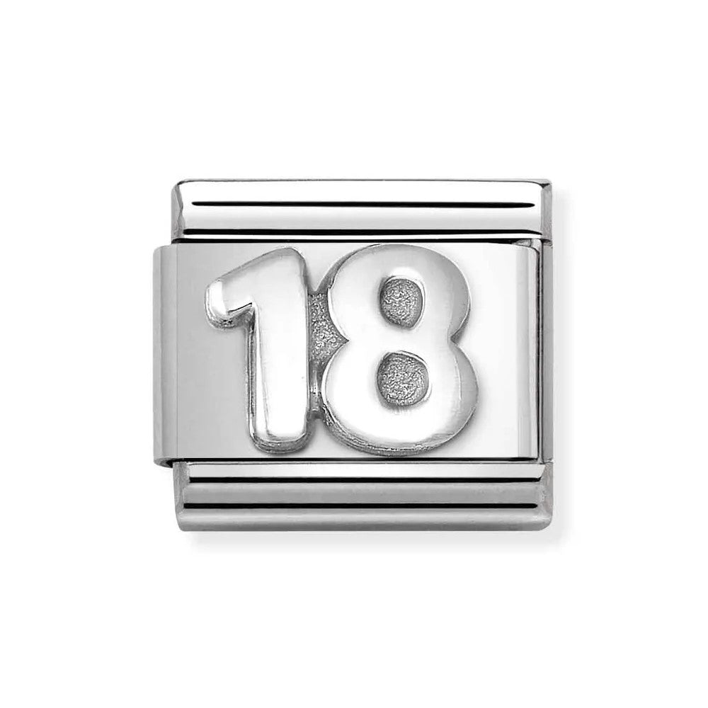 Composable Classic Link Number 18 In Silver
