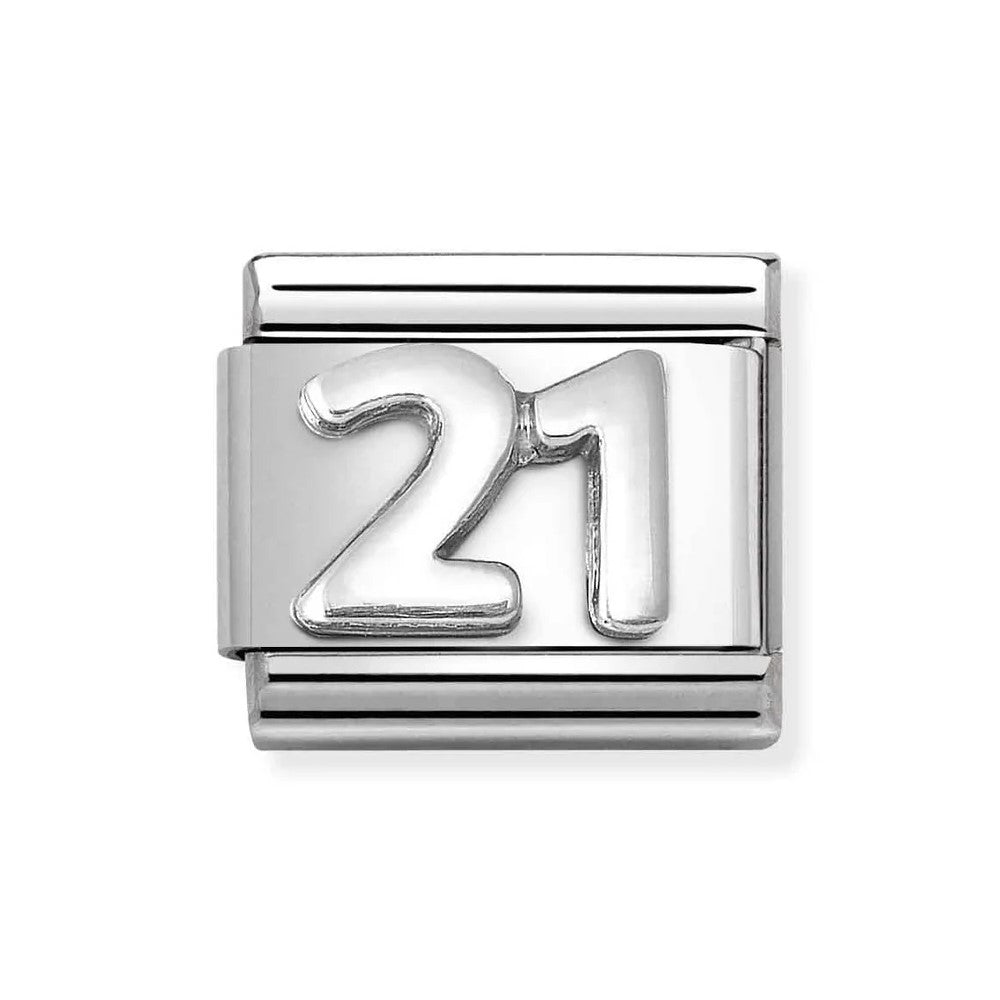 Composable Classic Link Number 21 In Silver