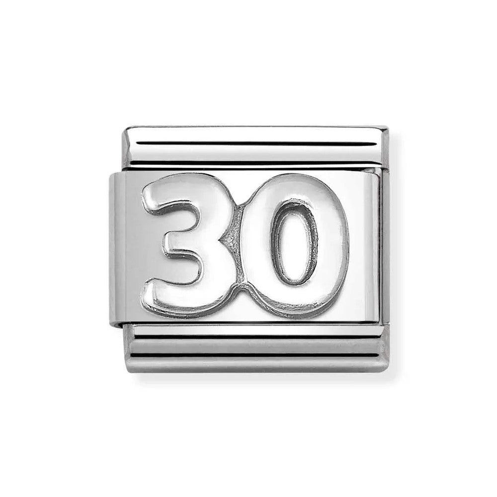 Composable Classic Link Number 30 In Silver