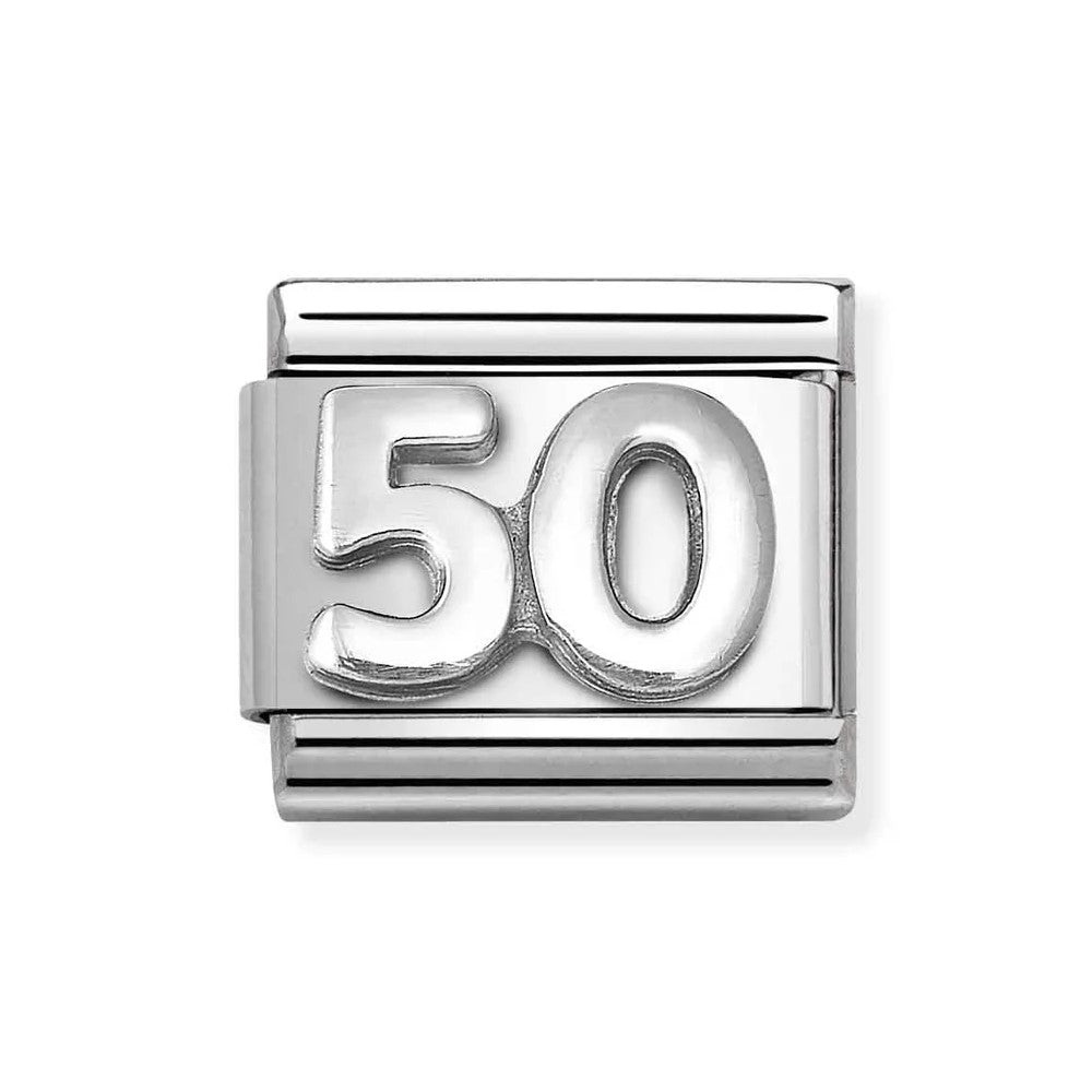 Composable Classic Link Number 50 In Silver