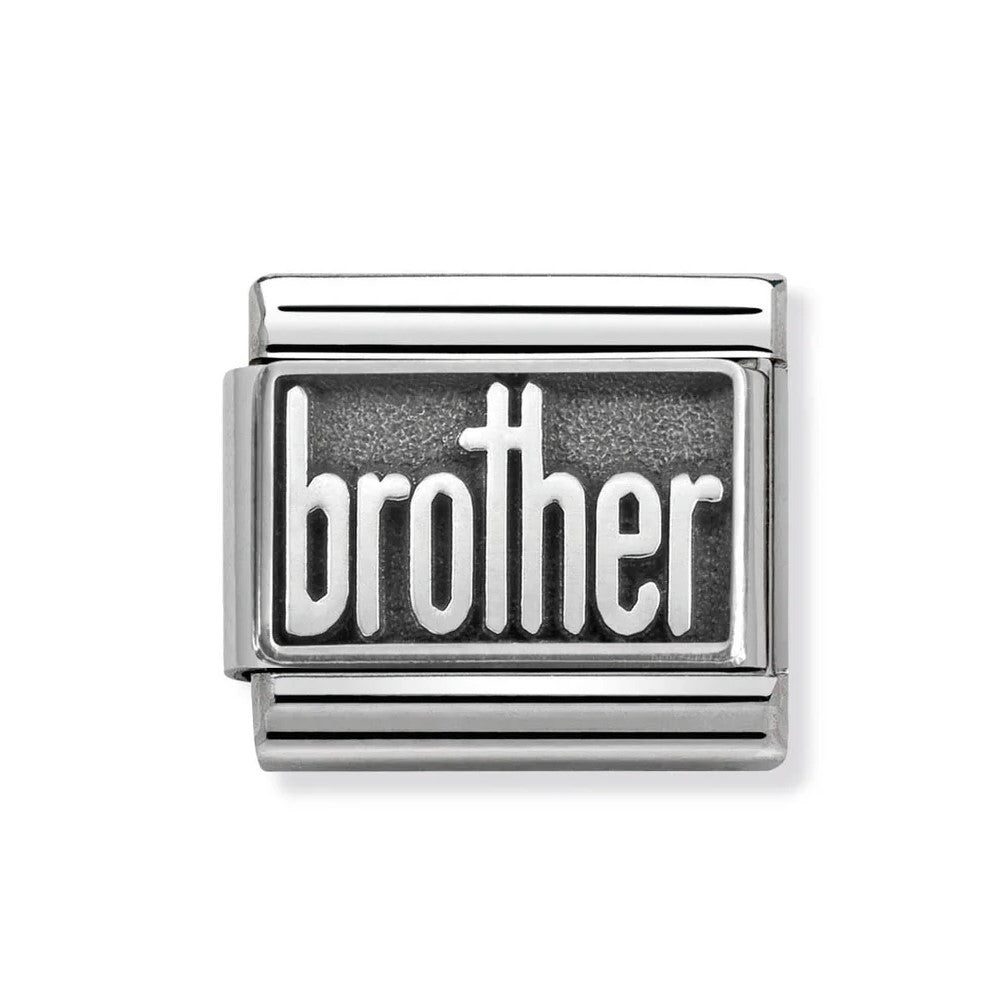 Classic Oxidised 'Brother' Link