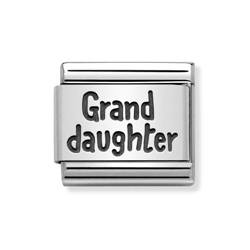 Classic Grand Daughter In Stainless Steel & Silver 925 Charm