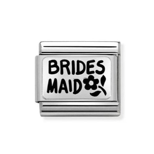 Composable Classic Plates Oxidized Steel And Silver 925 Brides Maid