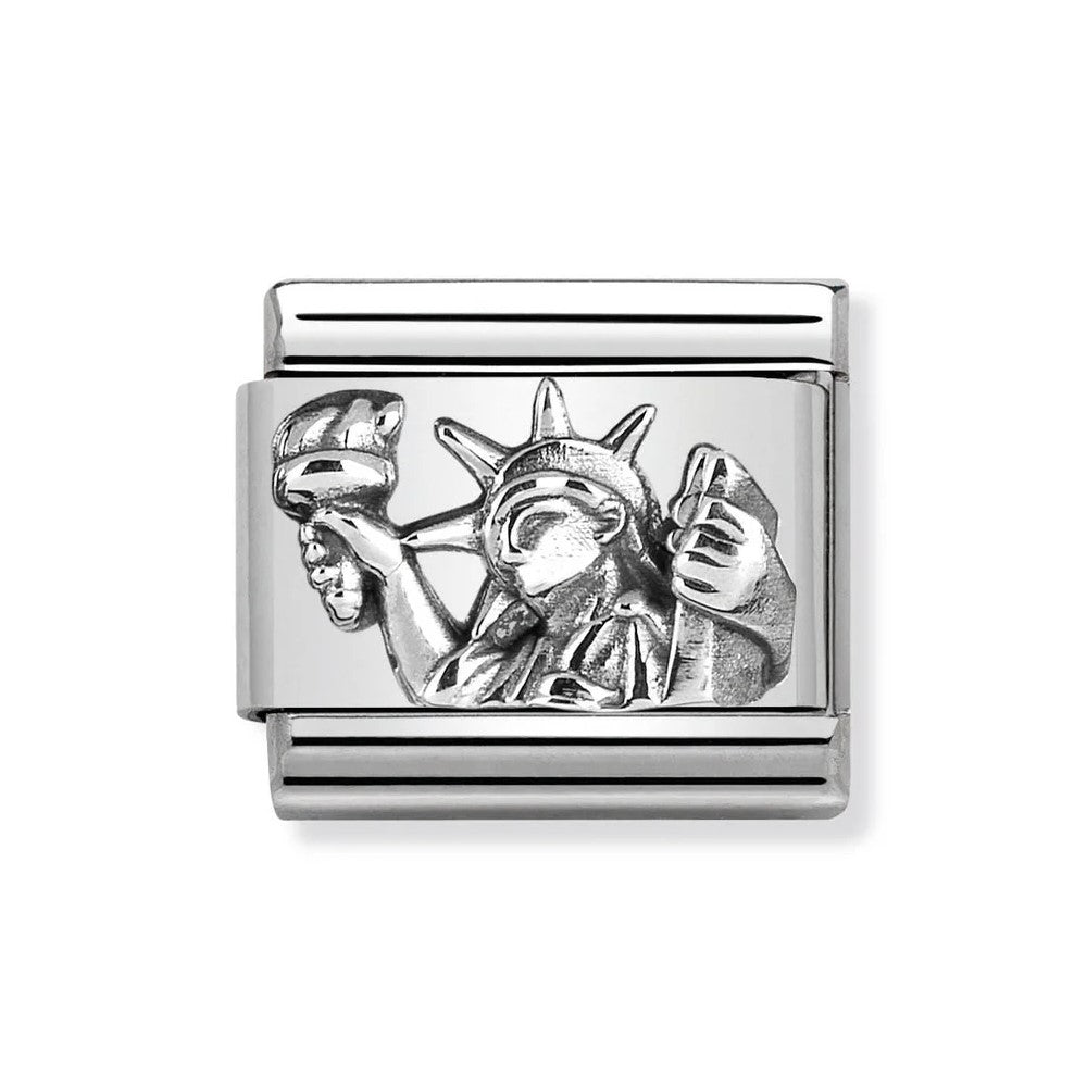 Classic Silver Statue of Liberty Link