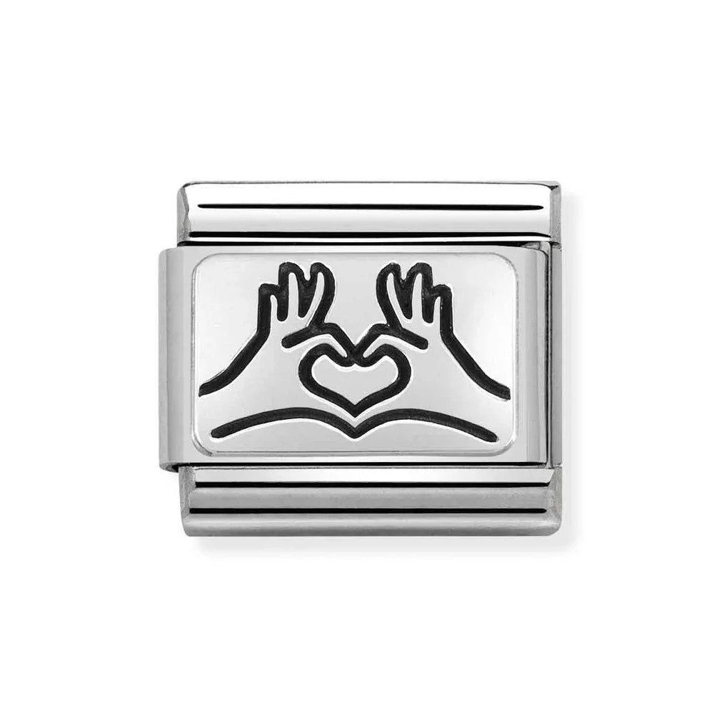 Composable Classic Plates Hands To Heart Link