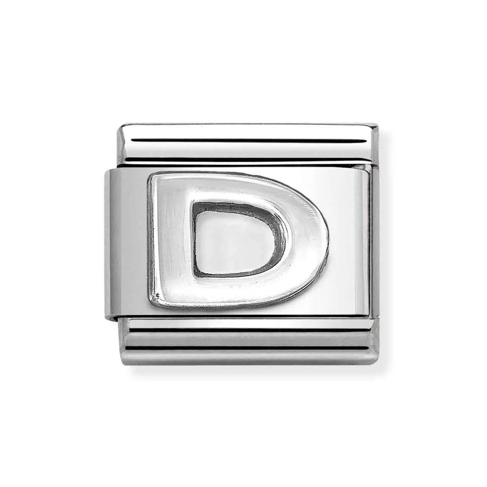 Composable Classic Link Letter D In 925 Silver