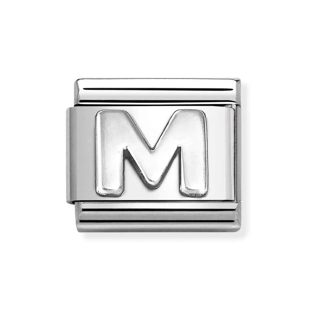Composable Classic Link Letter M In 925 Silver