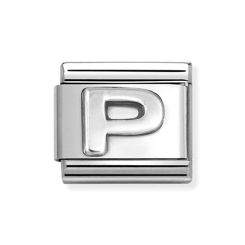 Composable Classic Link Letter P In 925 Silver