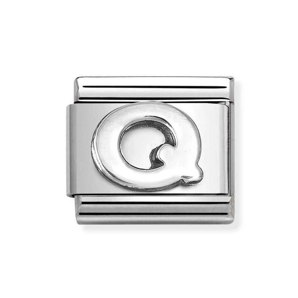 Composable Classic Link Letter Q In 925 Silver