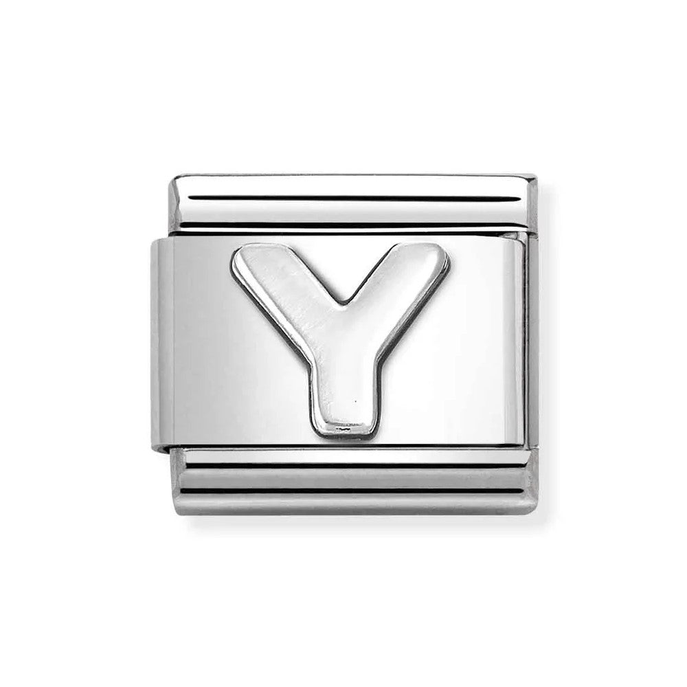 Composable Classic Link Letter Y In 925 Silver