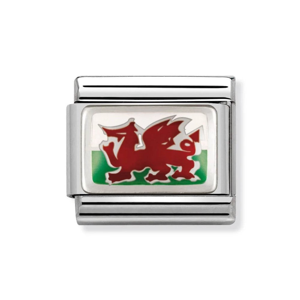 Classic Enamel Wales Flag Link