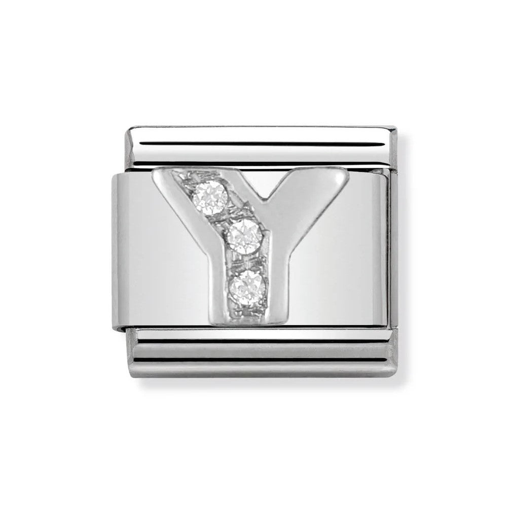Classic CZ Letter 'Y' Link