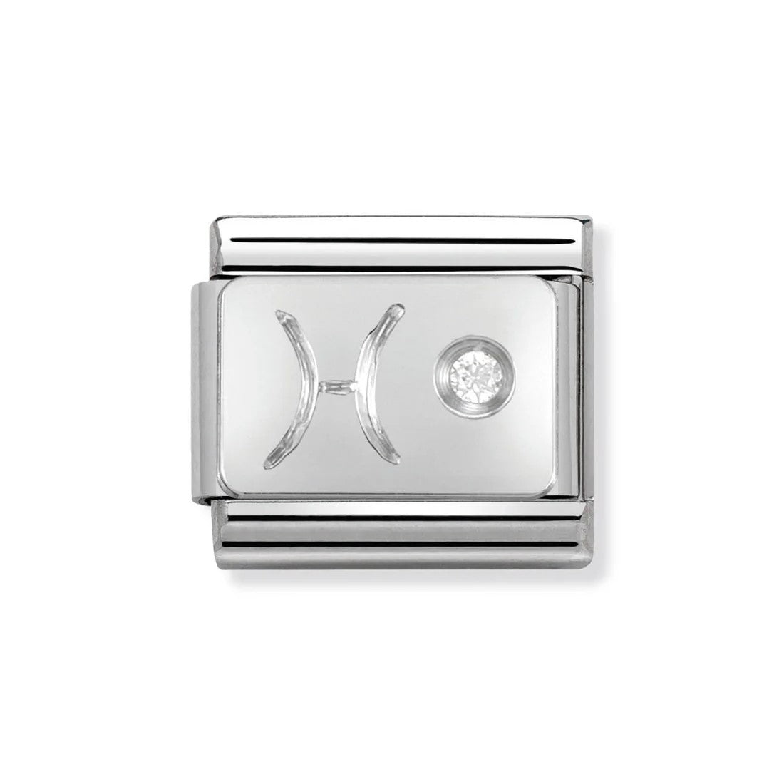 Classic CZ Pisces Symbol Link