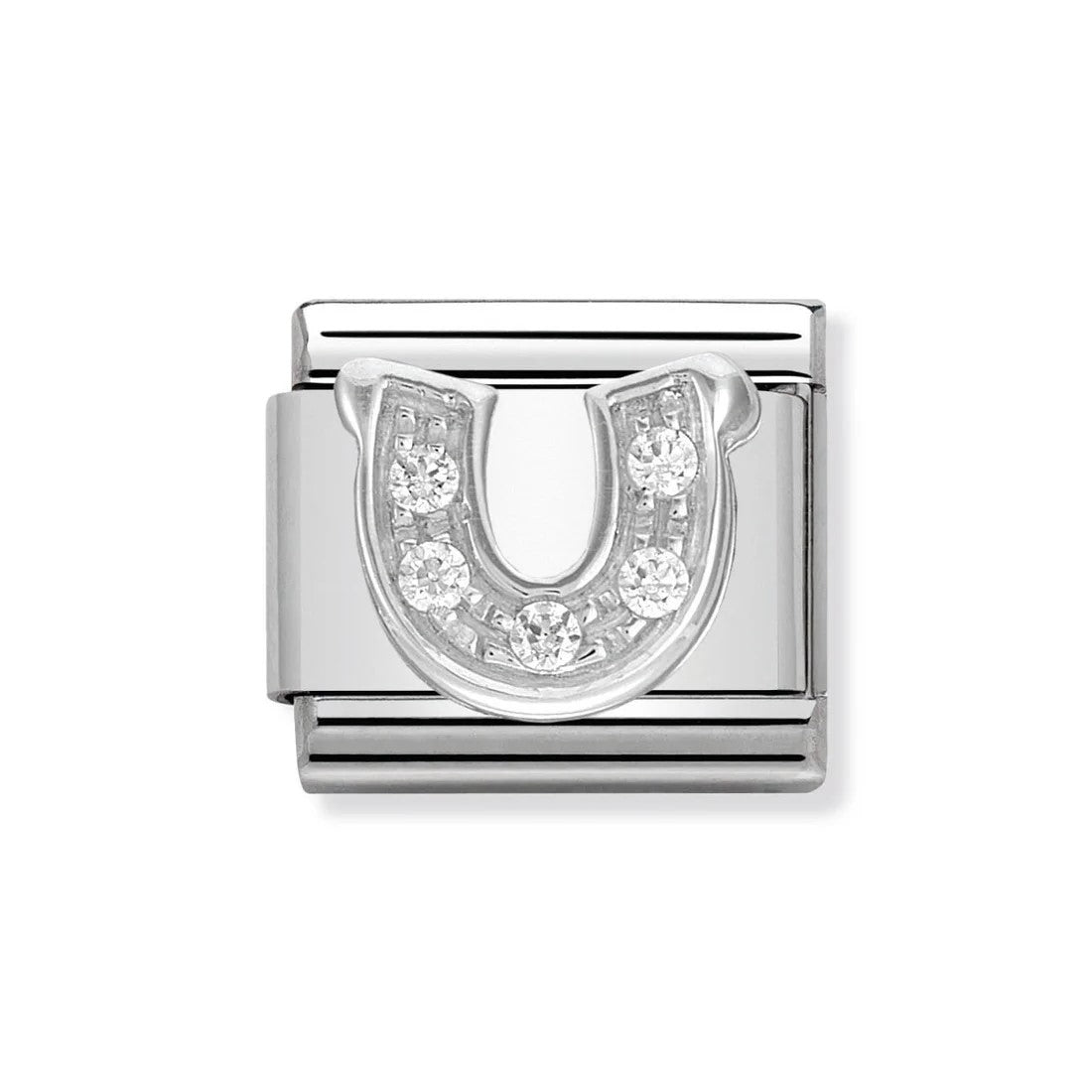Classic CZ Horseshoe Link