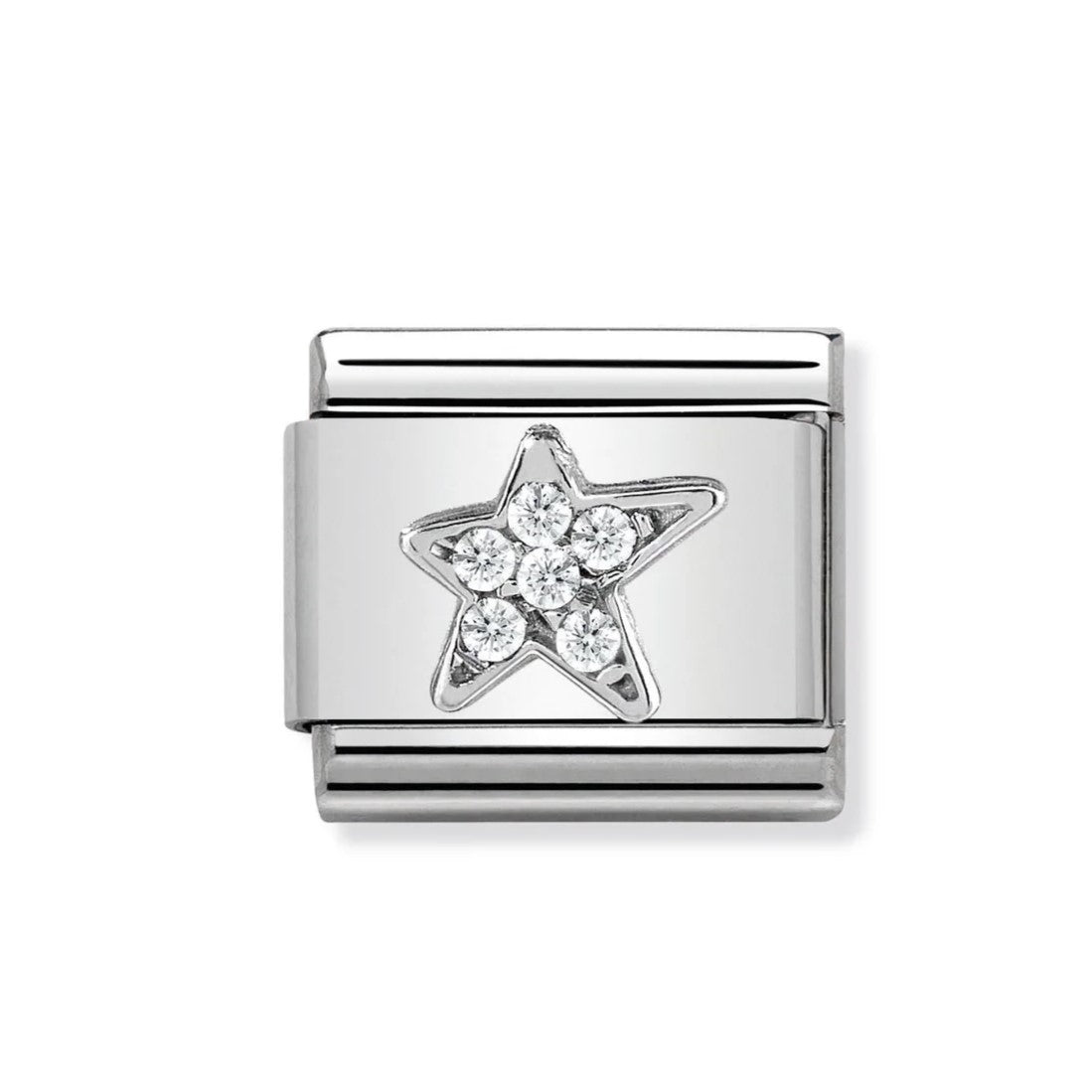 Silver Asymmetric Star Classic Charm