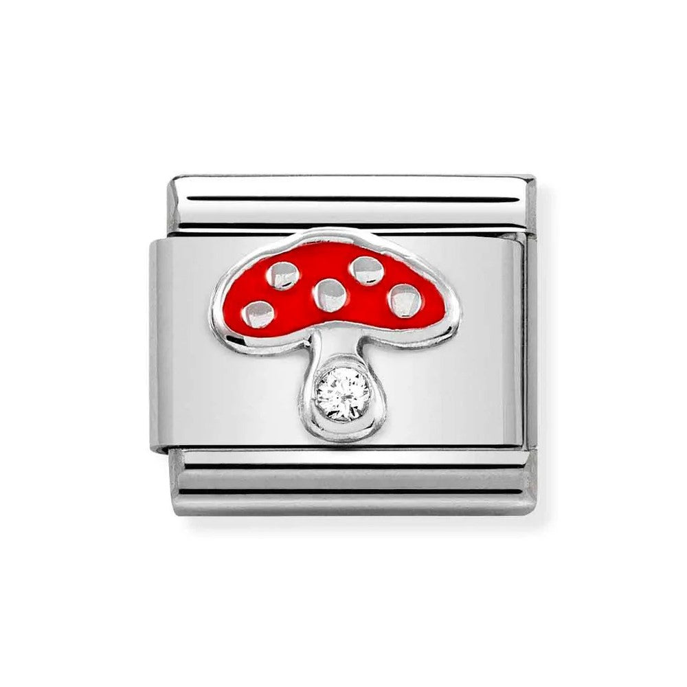 Composable Classic CZ and Silver Mushroom Link
