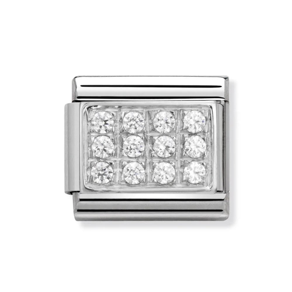 Classic White Pave CZ Link
