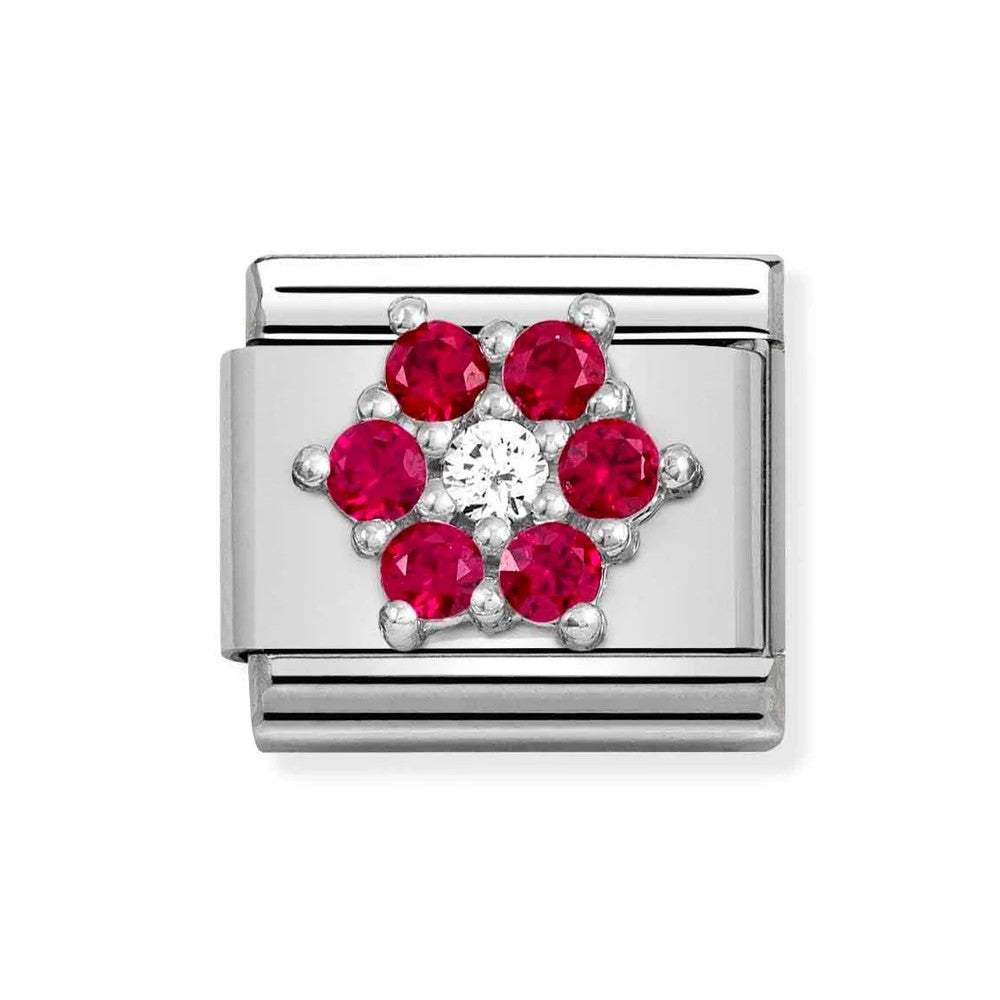 Composable Classic Red and White Flower Link