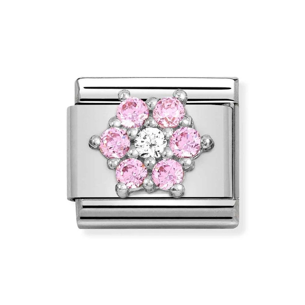 Composable Classic Pink and White Flower Link