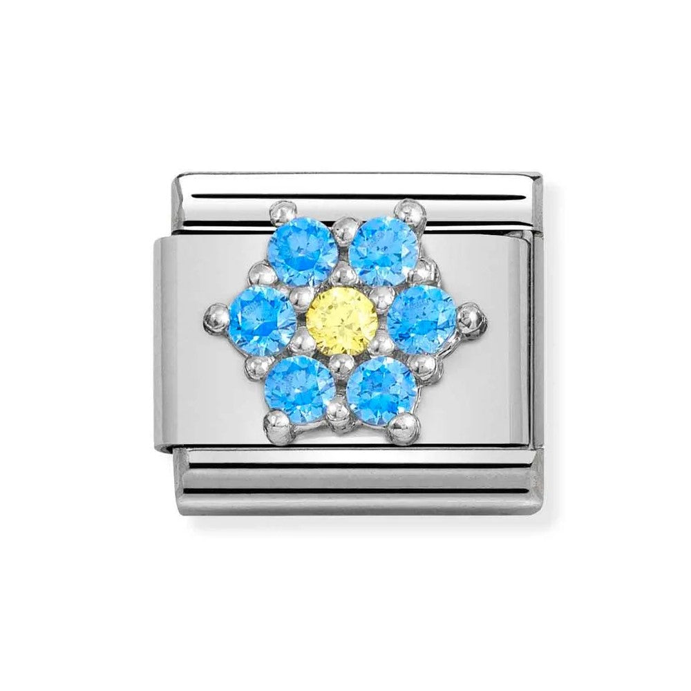 Composable Classic Blue and Yellow Flower Link