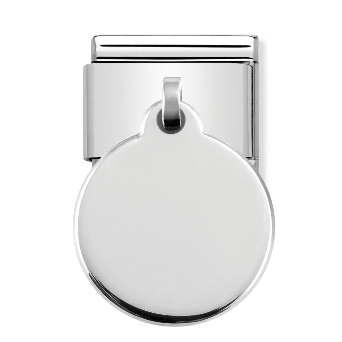 Stainless Steel Round Pendant Classic Charm