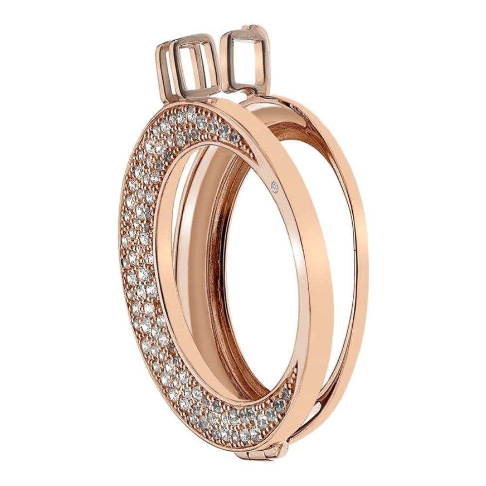 Mezzaluna Rose Gold Plated Coin Keeper - 33mm